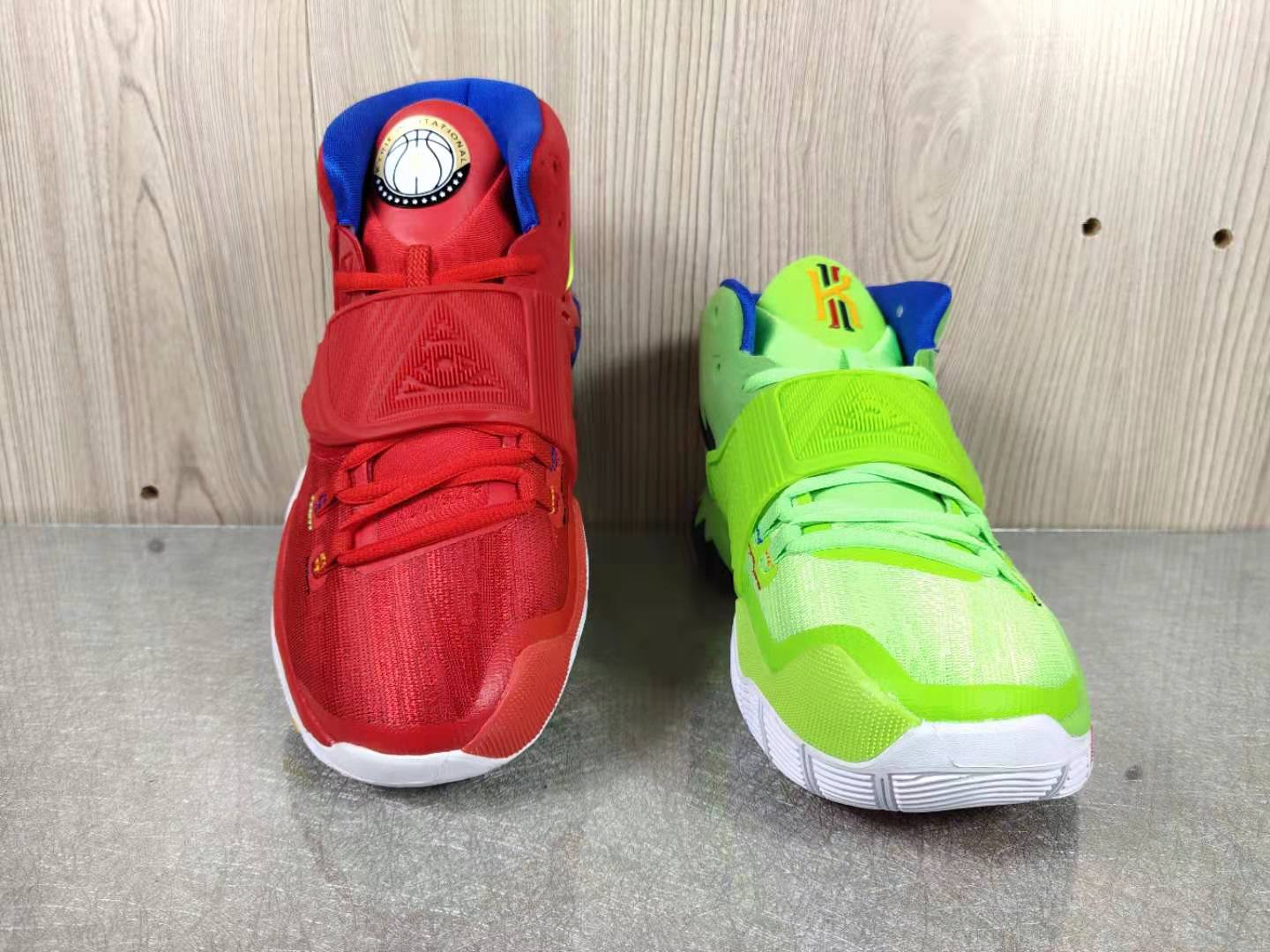 New Nike Kyrie 6 Red Green Yellow - Click Image to Close